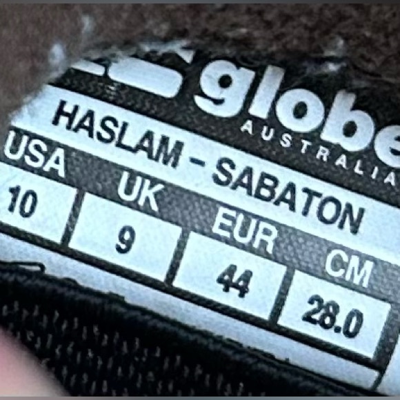 Globe Haslam-Sabaton Men’s Skateboard Shoes in Size 10 (Chris Haslam) - Picture 13 of 14